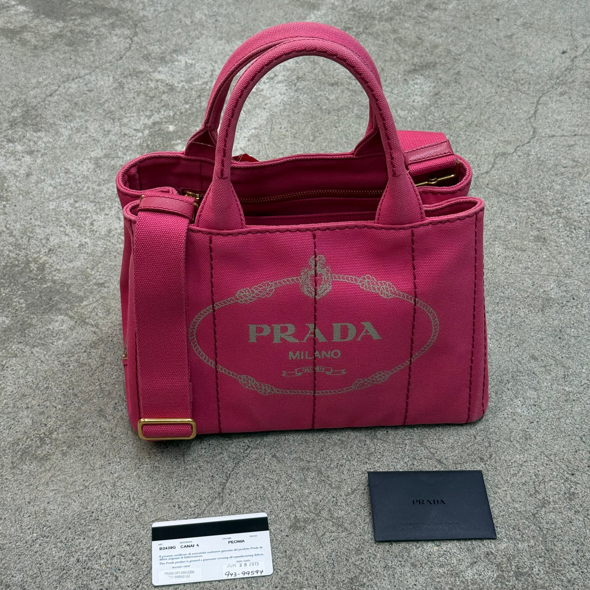 Prada Canapa PM bandoulière