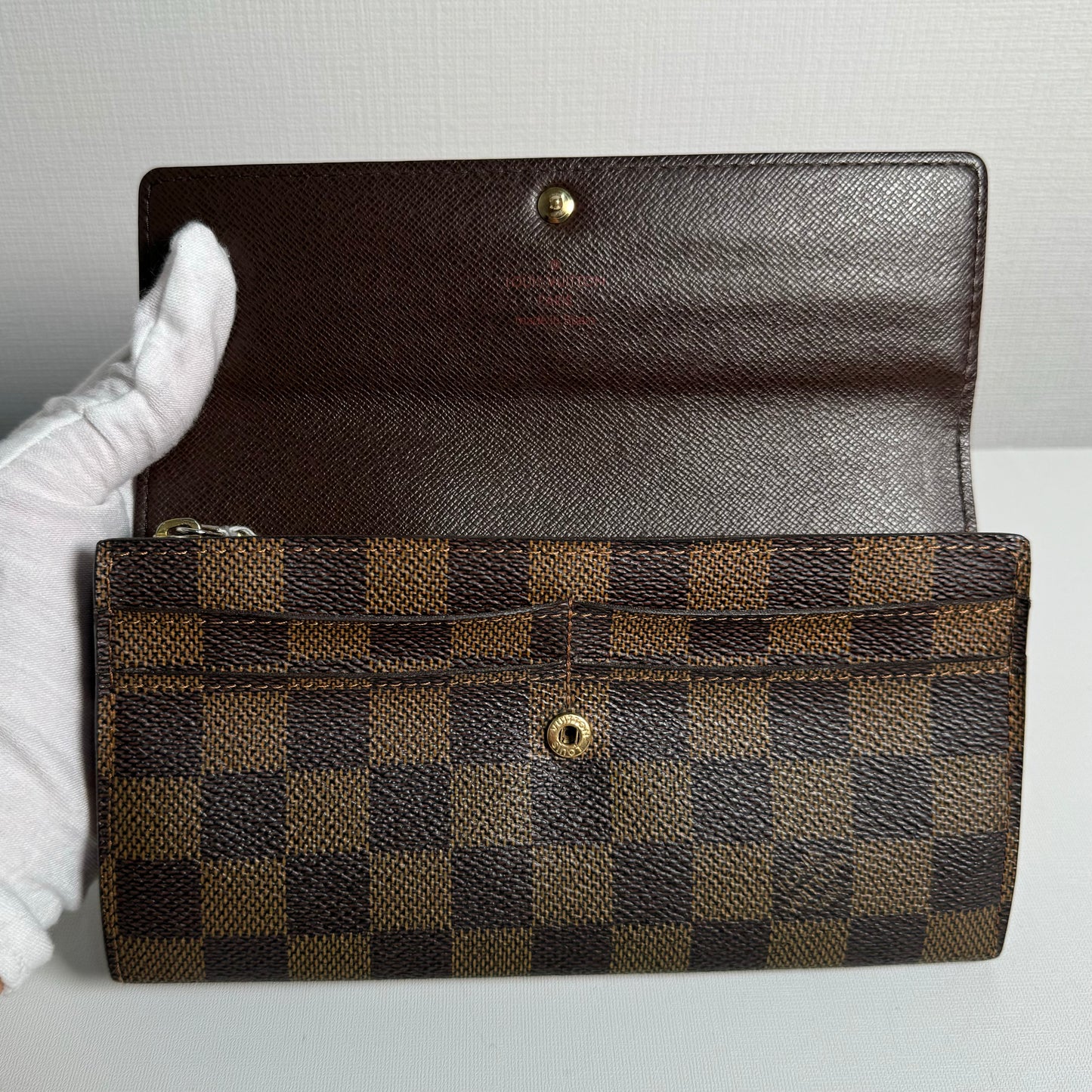 Portefeuille long Damier Louis Vuitton