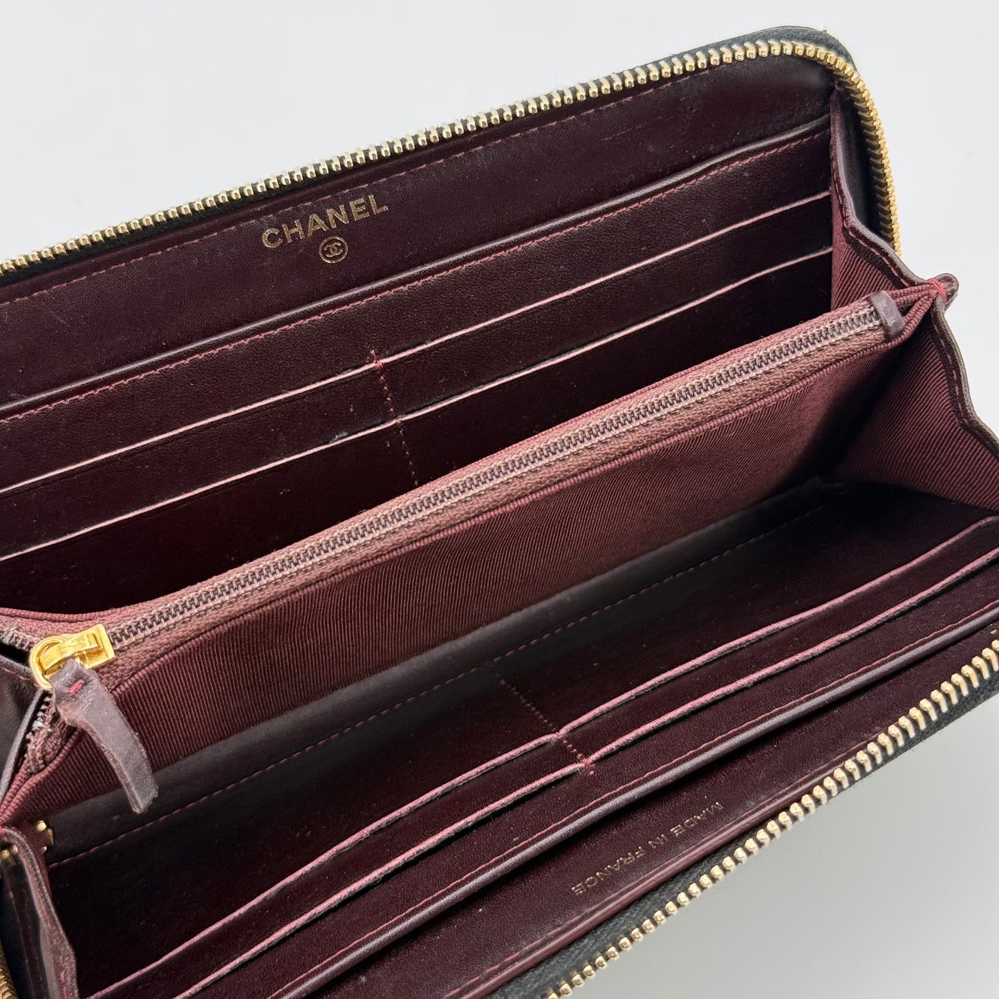 Chanel Portefeuille long zippé