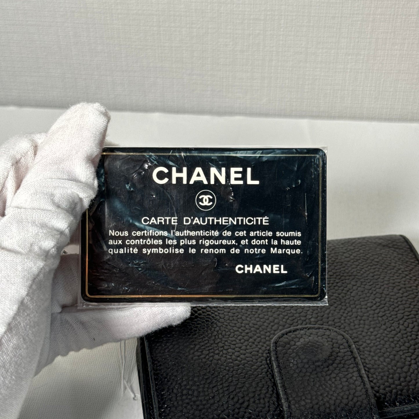 Portefeuille compact Chanel