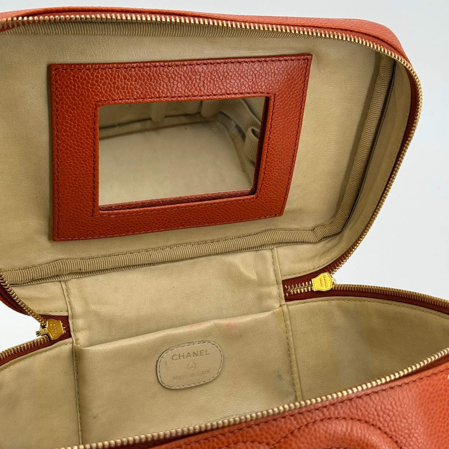 Chanel Vanity orange XL
