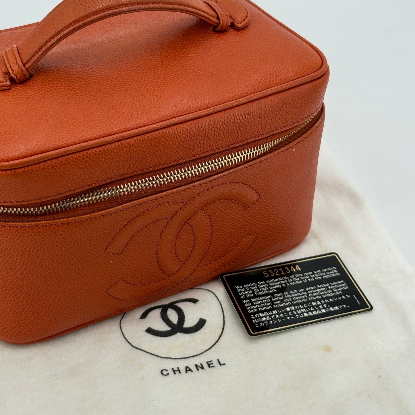 Chanel Vanity orange XL