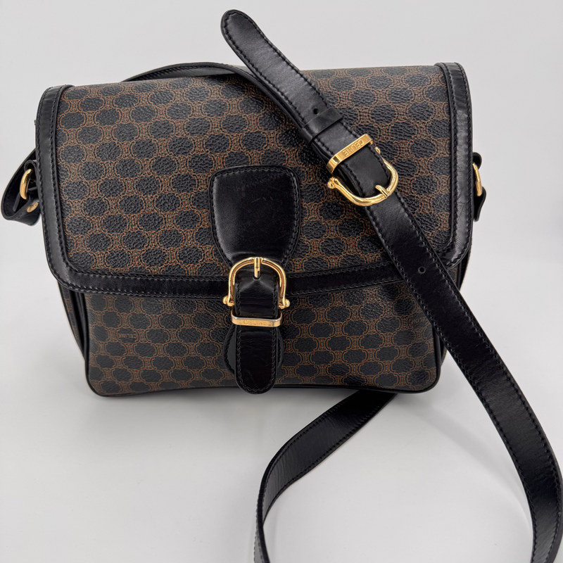 Céline Besace noir Macadam