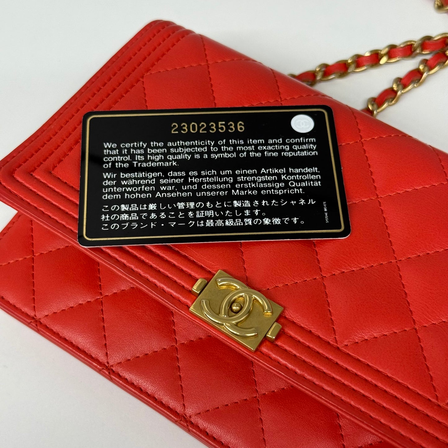 Chanel Wallet on chain Boy