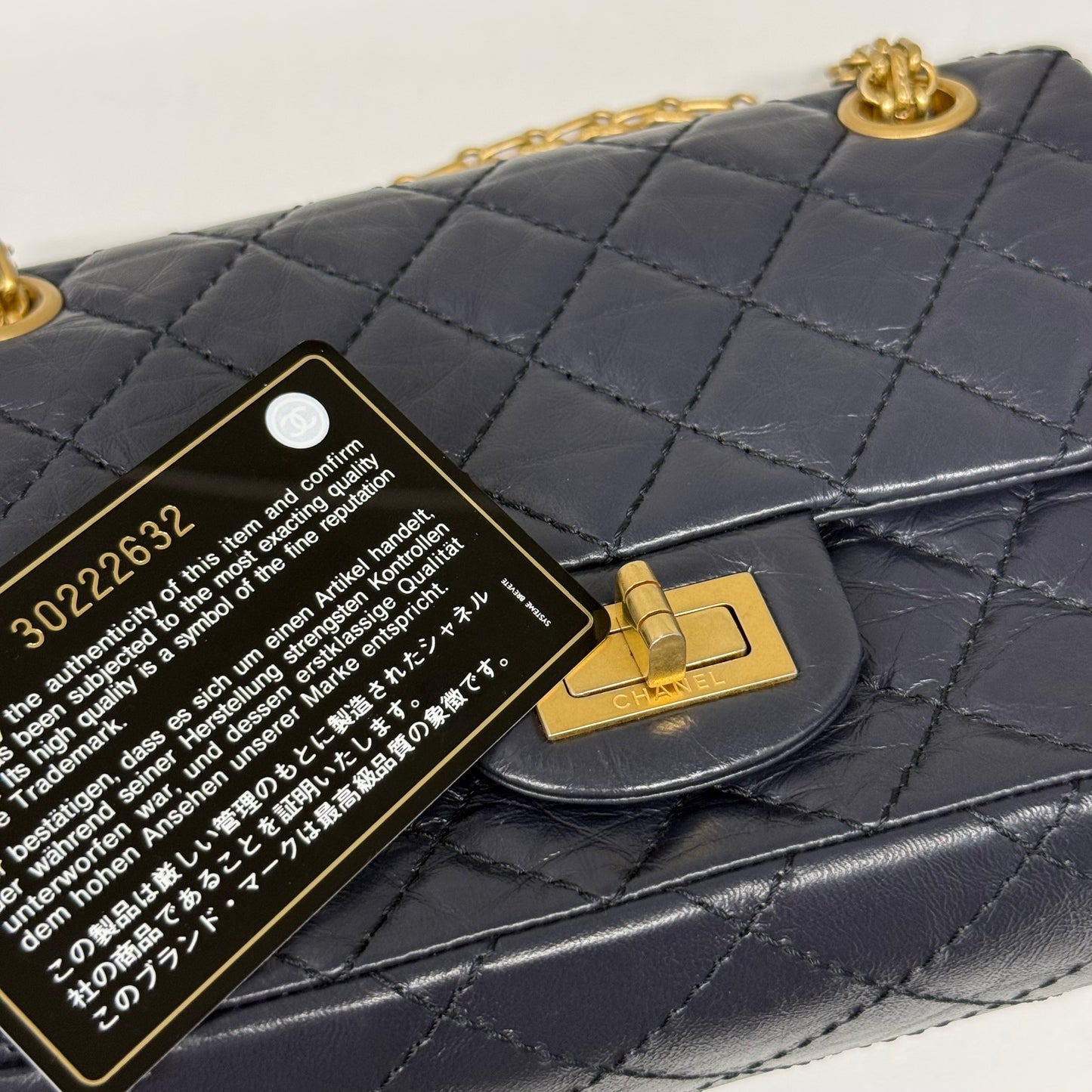 Chanel 2.55 navy